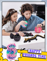YILCER UV light activation highlights vivid glow on eggs.