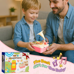 Built-in Bluetooth speaker capability lets kids enjoy high-quality audio anywhere with the Yimido phonograph.