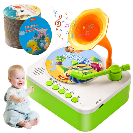 Yimido Kids Phonograph front view showing compact, portable design for travel and play