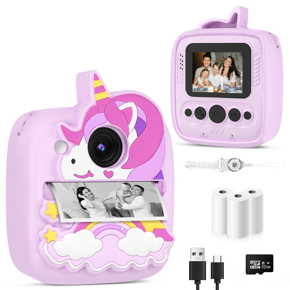 YINGOOT Kids Camera Instant Print front view, ready for quick on-the-go memories.