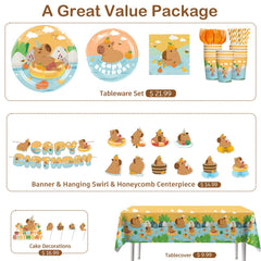 Yingoto capybara cupcake toppers spark cuteness and create photo ops.