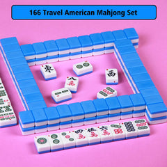 YINIUREN tile size 24x17x11mm showing compact travel-friendly Mahjong.