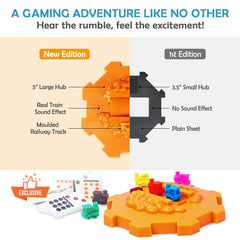 Yinlo Mexican Train Dominoes Set with colorful trains enhances play and scoring visuals
