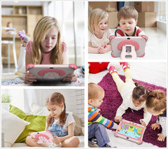 YINOCHE pink kids tablet with offline and online educational apps