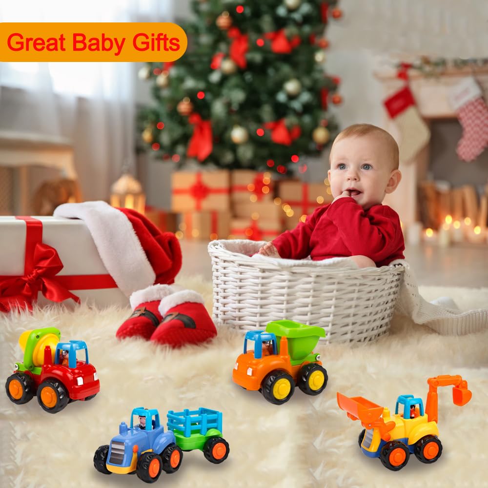 Yiosion four-pack construction vehicles ready for classroom or home play