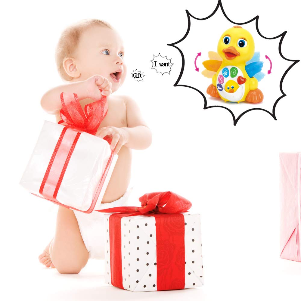 Yiosion gift-ready duck toy makes a charming first toy for many babies.