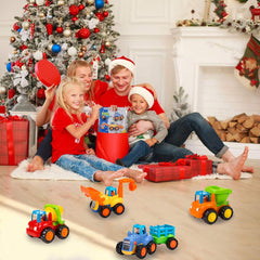 Yiosion Push and Go Cement Mixer front-view, vibrant paint and safe edges