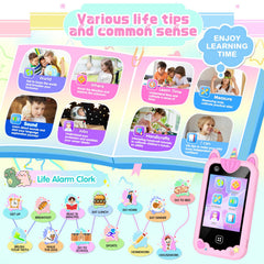 Yiphun kids smart phone pink doodle tools for creativity during play