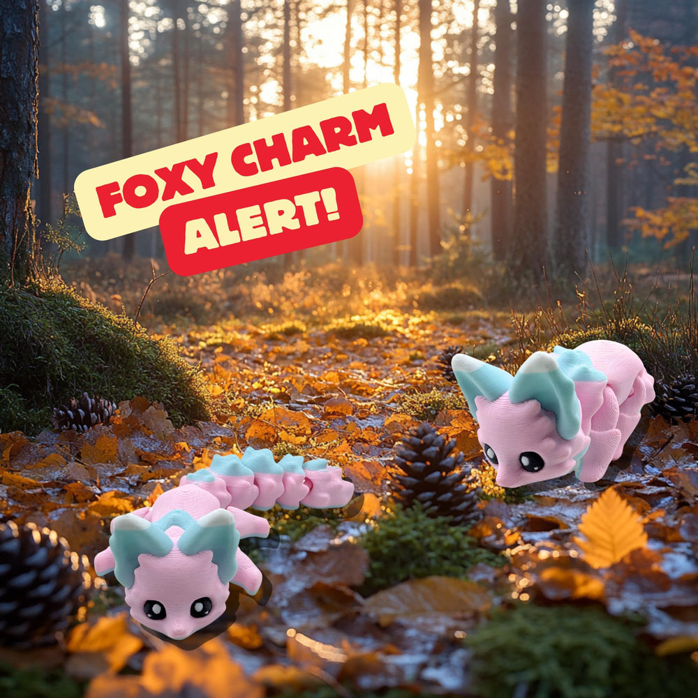 Yipintang Candy Fox pink-blue detail adds vibrant flair to any desk.