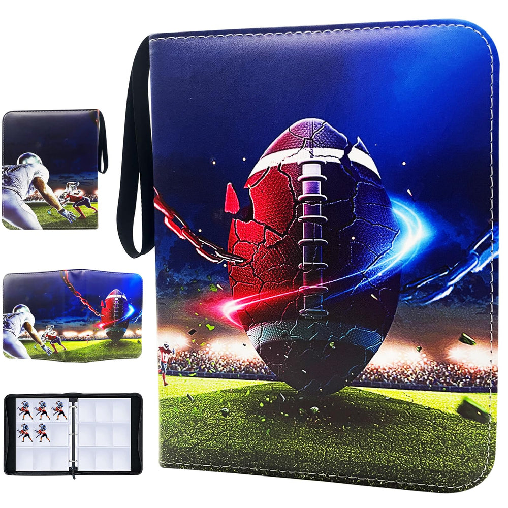 Yisheme 900-cards binder front cover showing durable PU leather