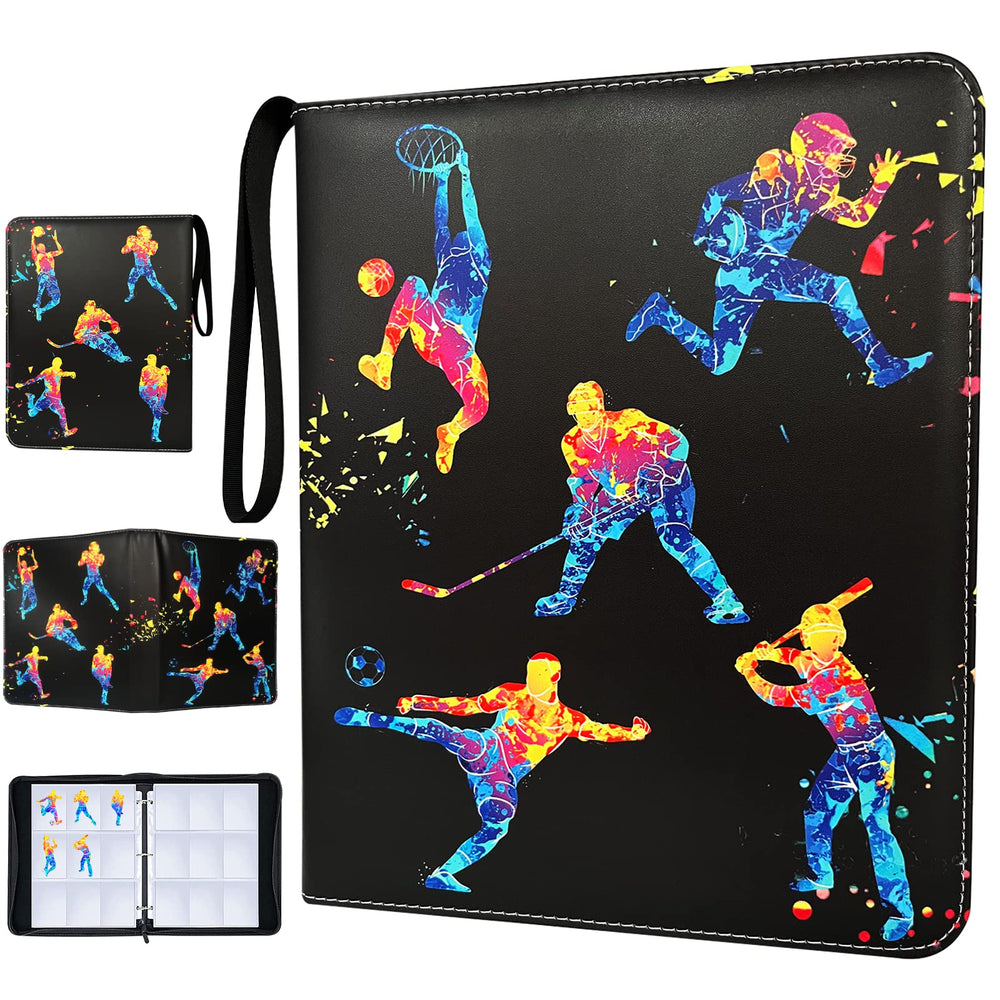 Yisheme 900-pocket binder cover keeps trading cards organized and protected.