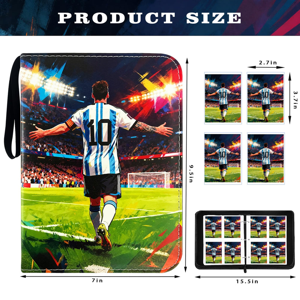 Yisheme trading card binder shows 50 removable sleeves for flexible sorting.