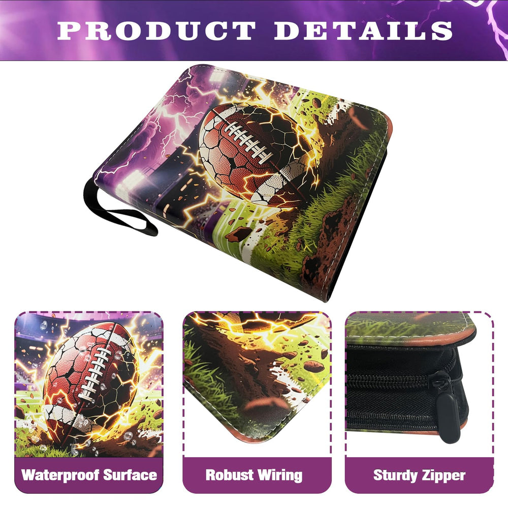 Waterproof PU leather cover protects cards on the go.