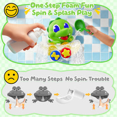 Yitbisy bath toy features water-powered rotating wheels for interactive play.