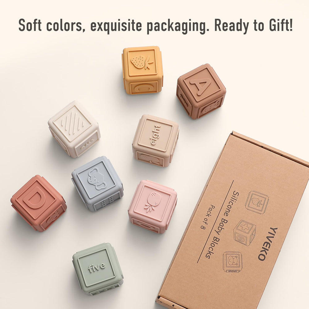 YIVEKO blocks featuring fruits for color and sensory exploration