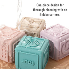 YIVEKO Blocks with letters foster alphabet familiarity during building games.