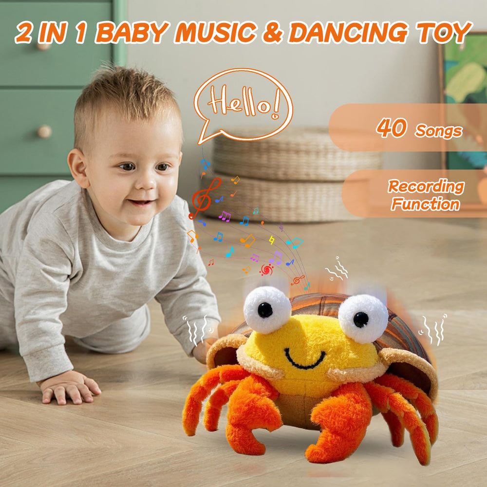 Yiwsnust crab toy dancing-walking motion keeps little ones engaged during playtime