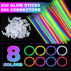YixangDD glow-stick connectors create easy bracelets and necklaces