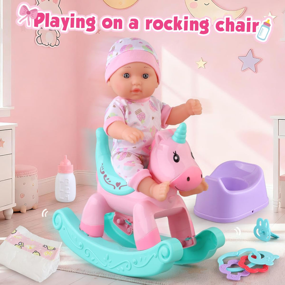 YIYBM 15-piece doll accessories enable caring routines