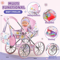 YIYBM sturdy stroller frame and durable doll accessories for daily use.
