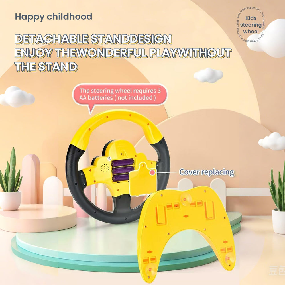 YIYZAOF suction base keeps the steering wheel toy secure