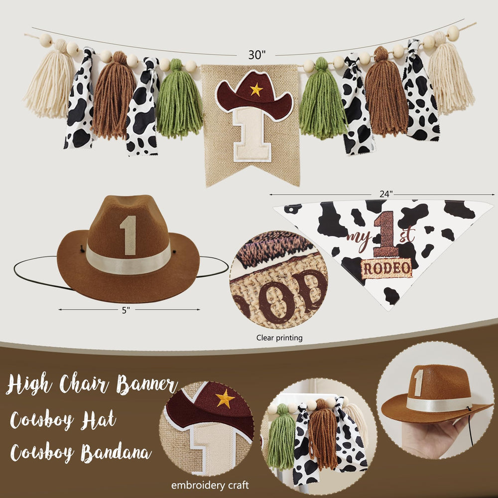 YJDFWAUT 1st Birthday High Chair Banner adds festive accents for seating.