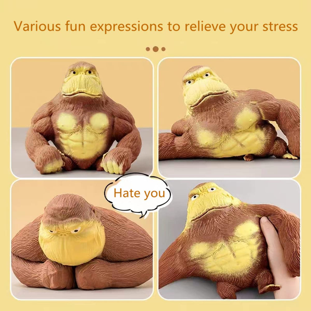 YJHWLF easy-clean gorilla toy wipes clean quickly, keeping your space tidy after play.