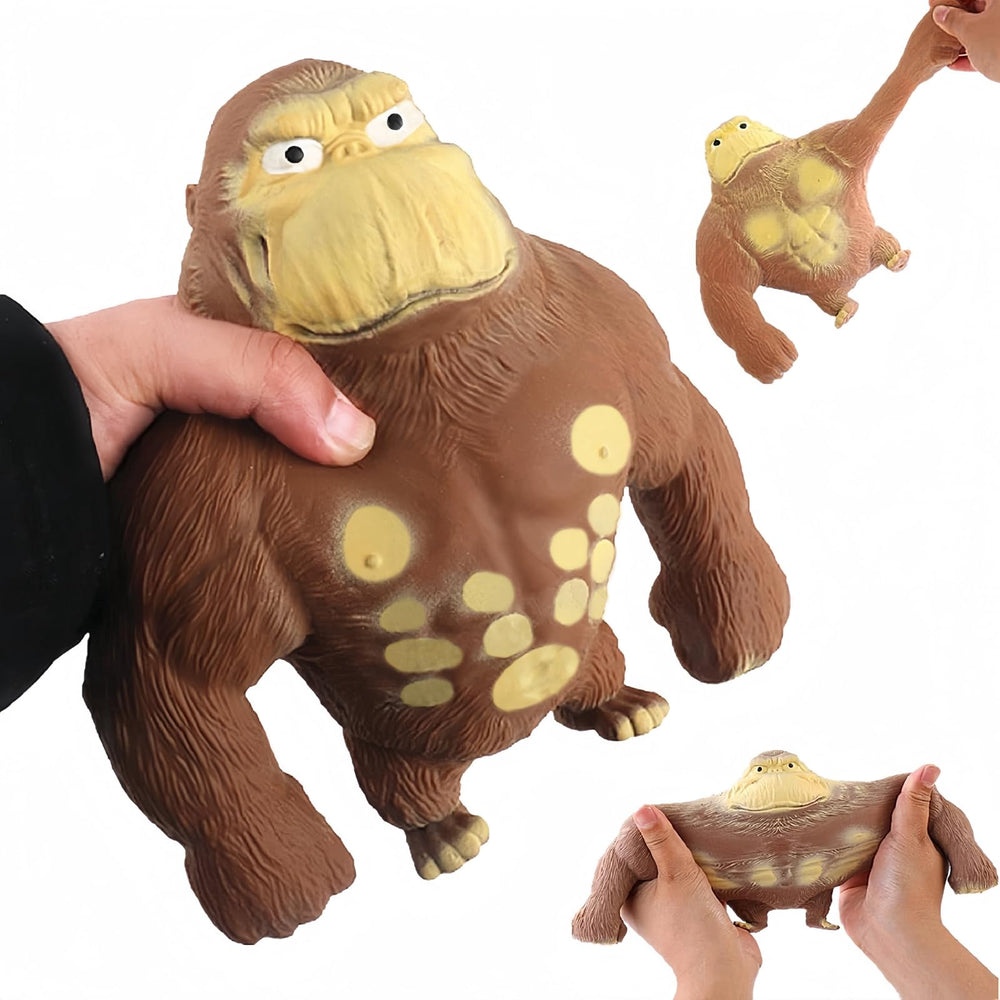 YJHWLF gorilla toy front view with soft latex squish for stress relief