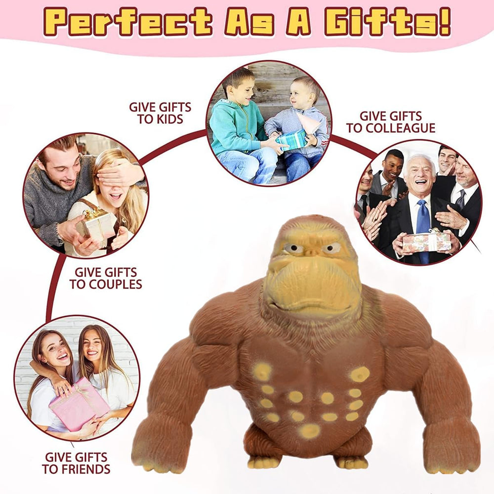 YJHWLF gorilla toy stretched-full captures full-size stretch capability