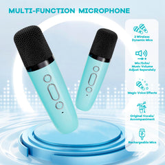 YLL karaoke machine LED lights syncing with rhythm for festive ambiance