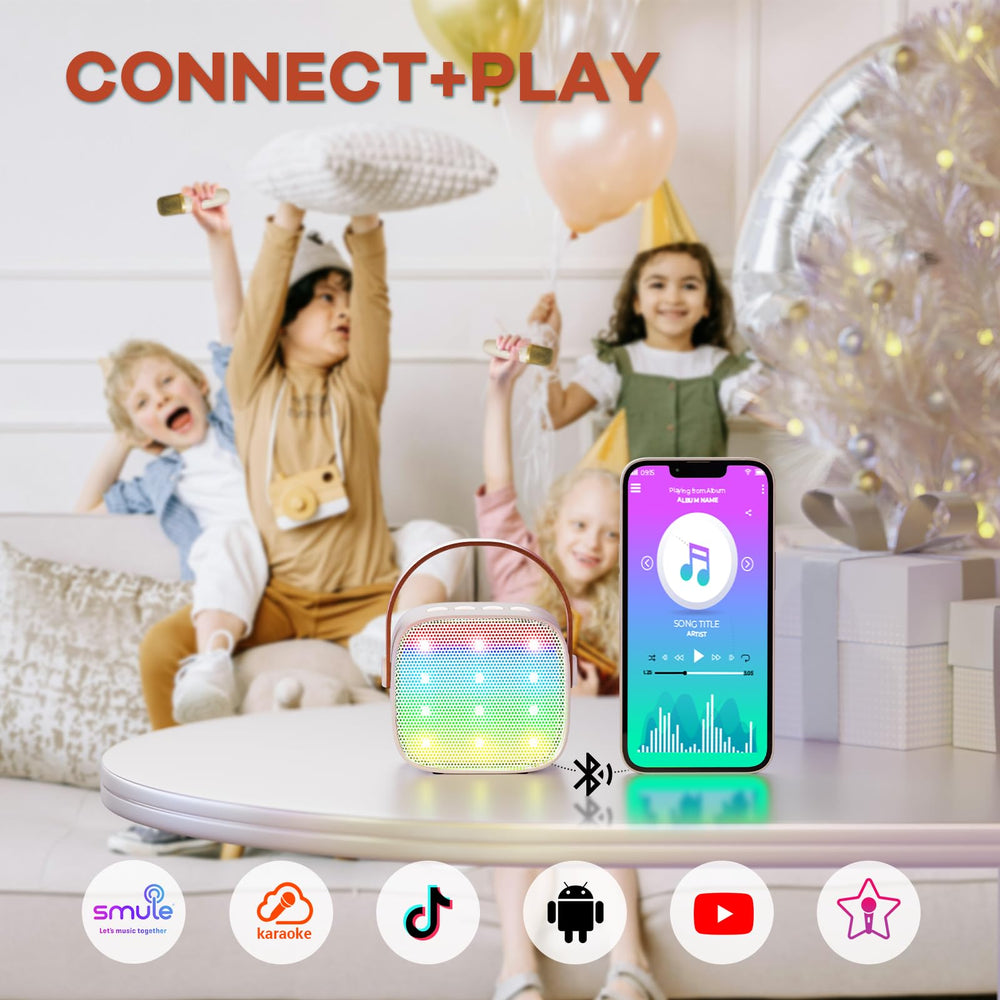 YLL mini karaoke machine stable Bluetooth connection for quick pairing