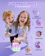 Compact, portable karaoke setup ideal for travel and car rides.
