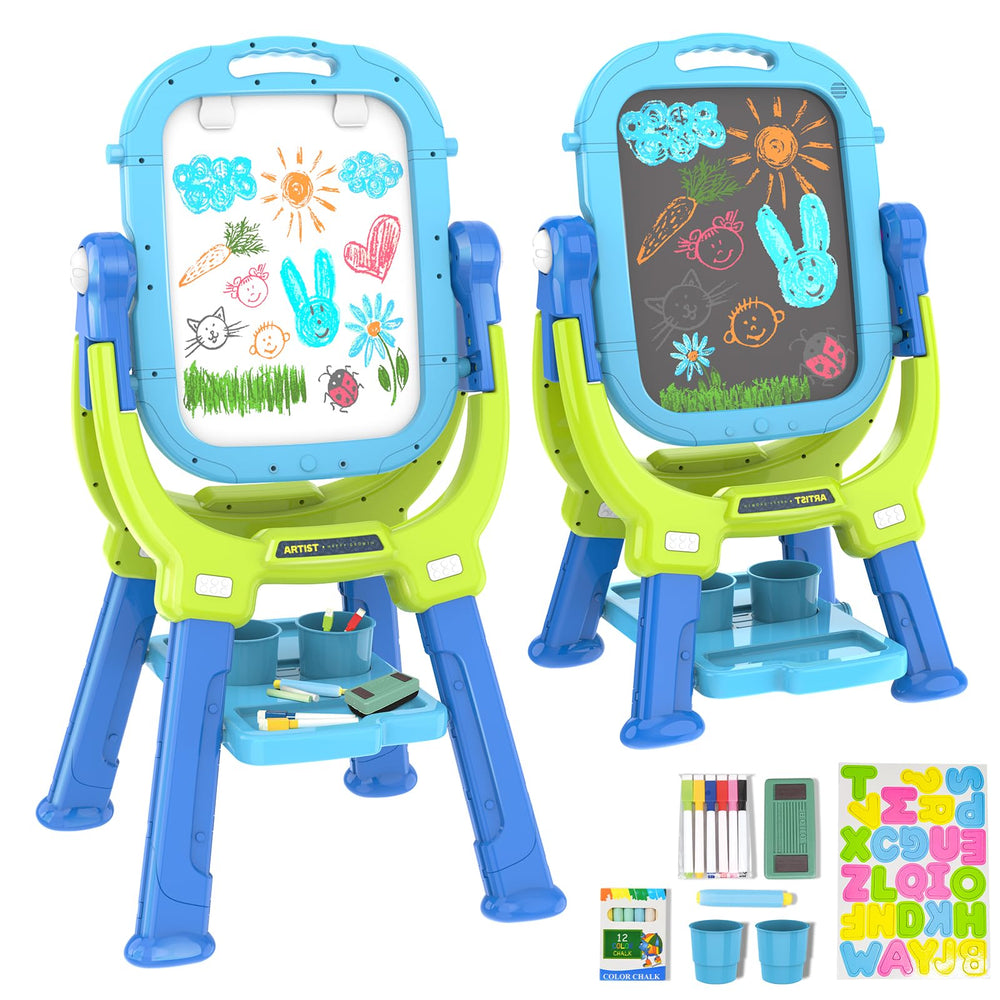 Ylovetoys Easel with 360-degree rotation for collaborative art sessions