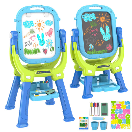 Ylovetoys Easel with 360-degree rotation for collaborative art sessions