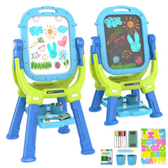 Ylovetoys Easel with 360-degree rotation for collaborative art sessions