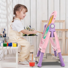 Ylovetoys Easel includes painting tools for complete creative sessions