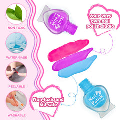 Ylovetoys nail studio accessories including toe separators and file boost tidy, imaginative play.