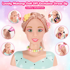 Ylpaprm accessory set with clips and makeup supports complete makeovers