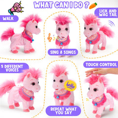 Ylpaprm Pony talking and singing feature fosters imaginative storytelling