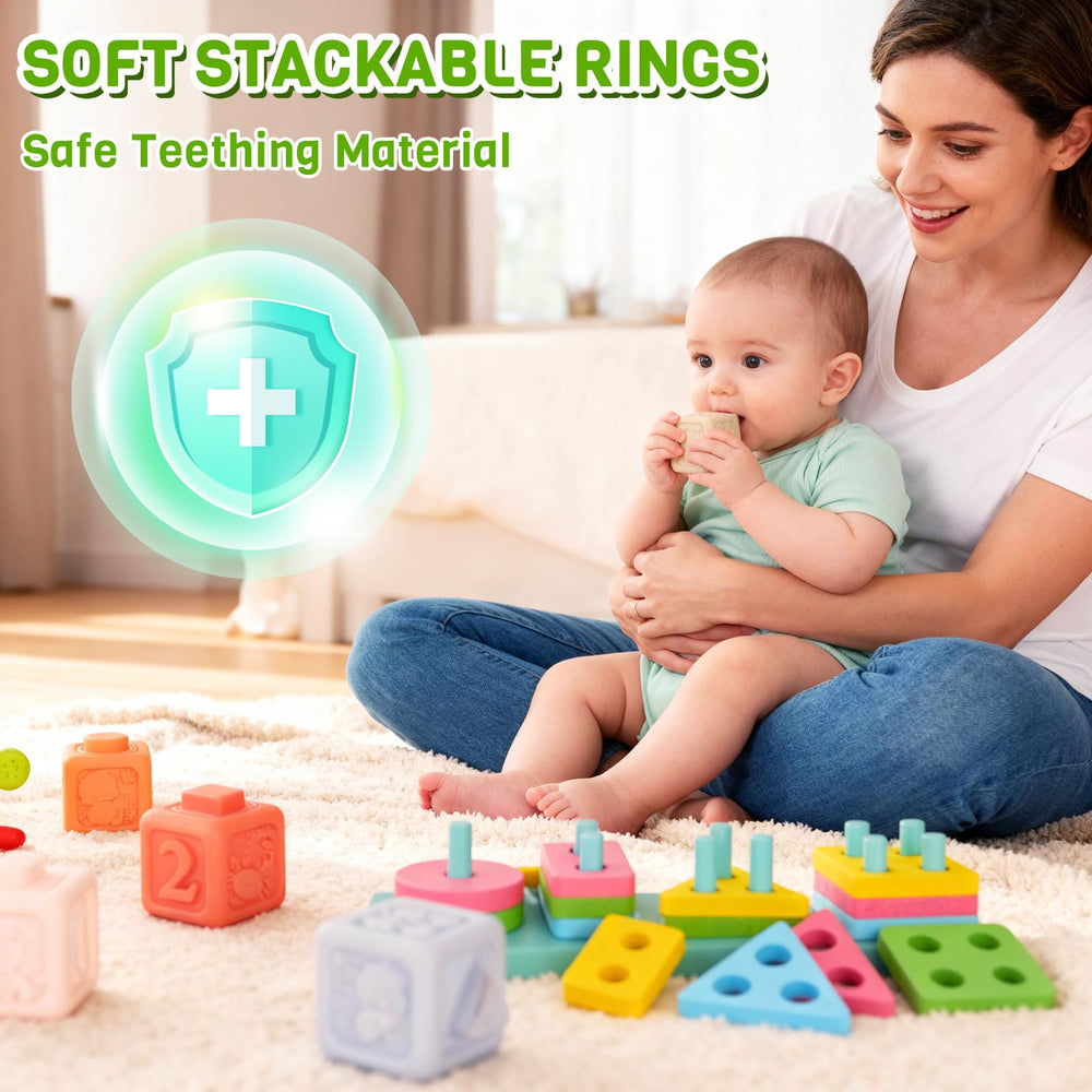 YMLGMAY shape sorting blocks support early shape and color classification
