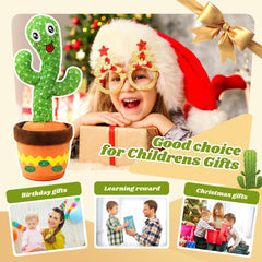 YMLTP 120-song plush cactus toy for varied tunes and stories