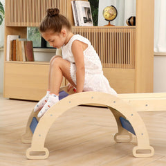 Ymonlia montessori climbing arch set shows a complete growth-friendly play system