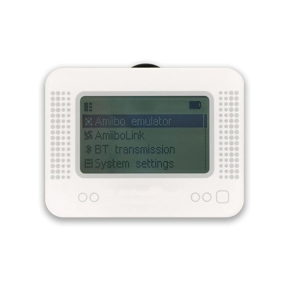 YMW Allmiibo Emulator front view shows compact form for on-the-go gaming.