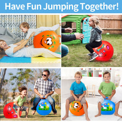 Ynanimery bright red blue orange patterns spark imagination during play.