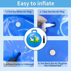 Ynanimery indoor-outdoor play ball lets kids move freely in any space.