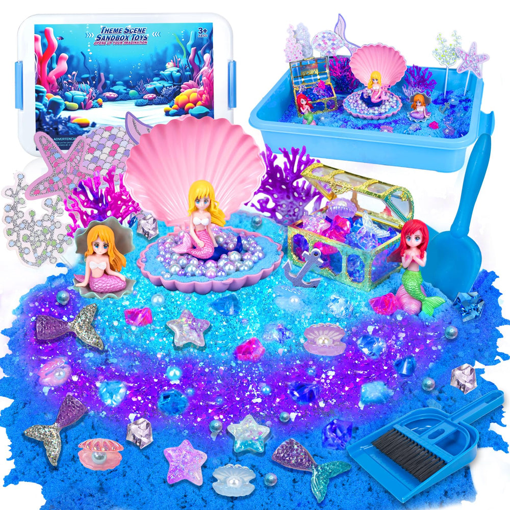 Ynanimery Mermaid Sensory Bin box scenes spark imaginative storytelling for kids