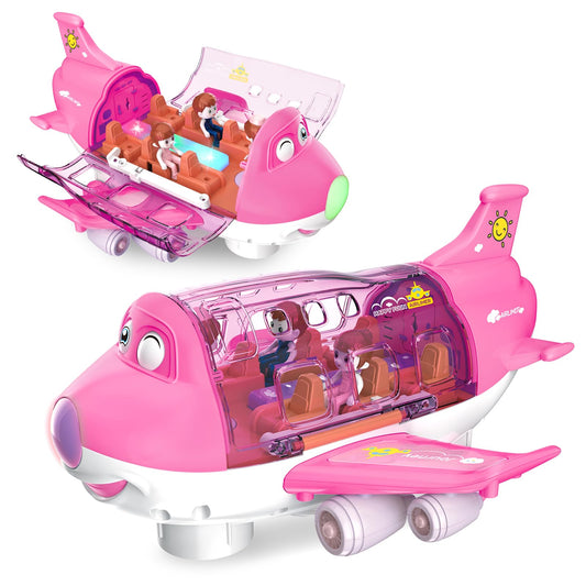Ynybusi pink airplane toy full plane for imaginative play and travel adventures