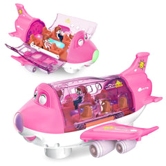 Ynybusi pink airplane toy full plane for imaginative play and travel adventures