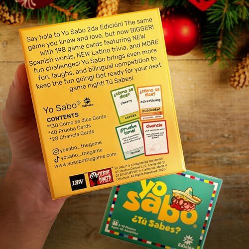 Yo Sabo Chancla challenge cards adding humor to game night.