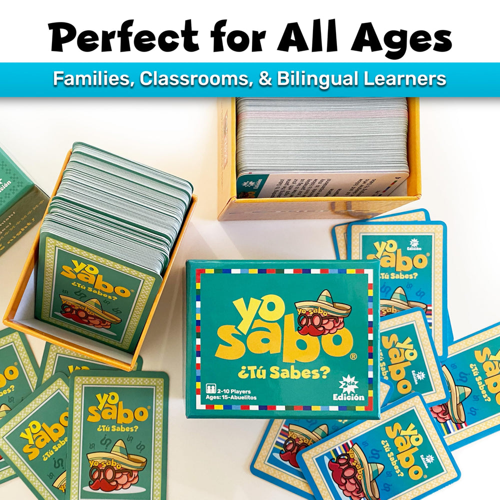 Yo Sabo prompts include English and Spanish for bilingual practice.
